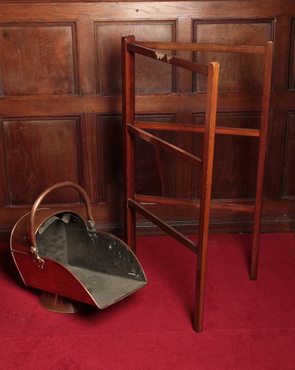 A VICTORIAN WALNUT FOOTSTOOL