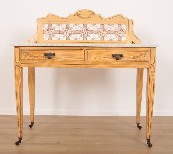 A REGENCY STYLE PAINTED WASH STAND