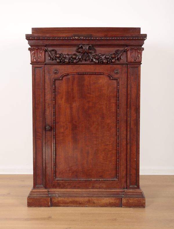 A VICTORIAN MAHOGANY PIER CABINET