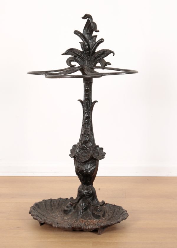 A VICTORIAN CAST IRON STICK STAND