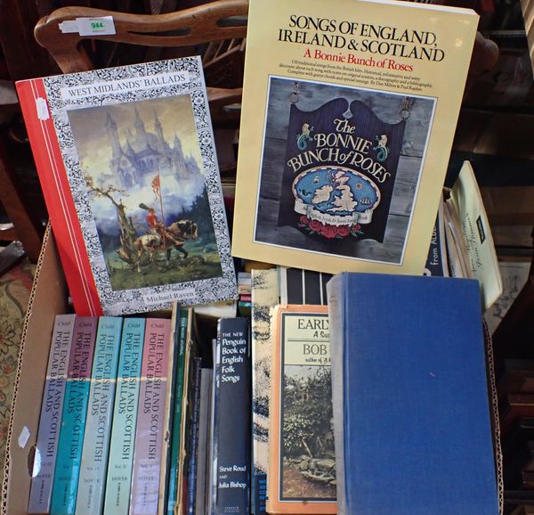 A COLLECTION OF BOOKS ON ENGLISH FOLK SONG