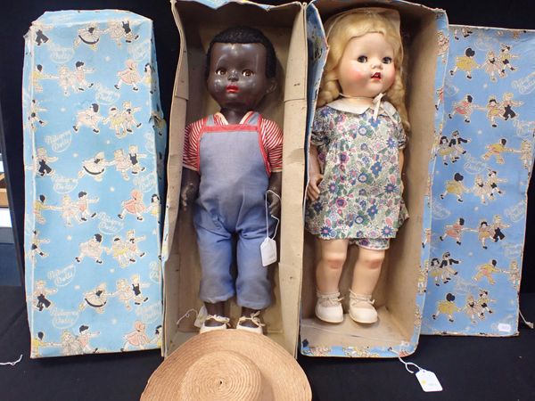 TWO PEDIGREE DOLLS, BOXED