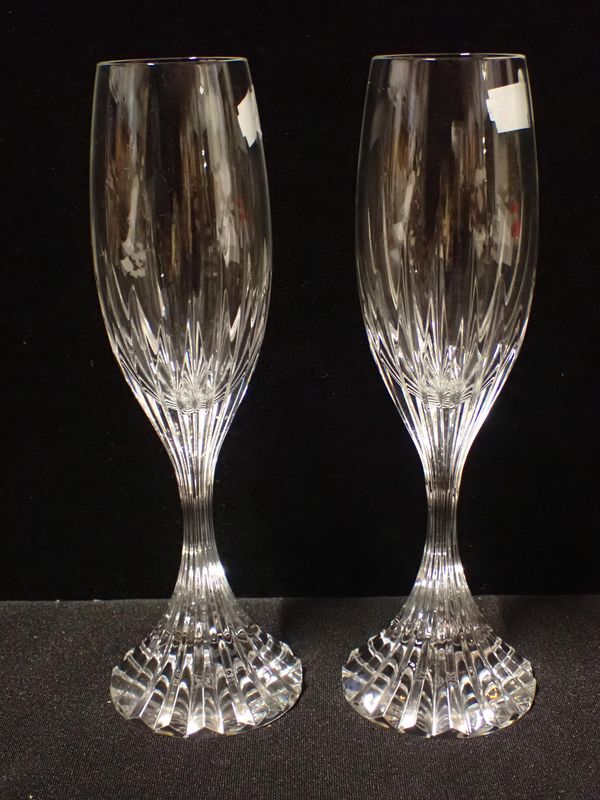 A PAIR OF BACCARAT 'MASSENA' CHAMPAGNE FLUTES