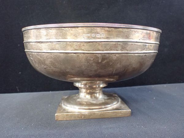 A SILVER ROSE BOWL, SHEFFIELD 1934