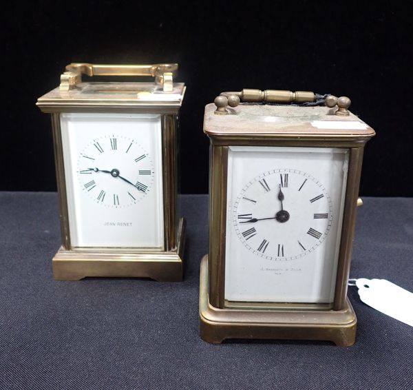 A FRENCH CARRIAGE CLOCK, J. BAGSHAW & SONS