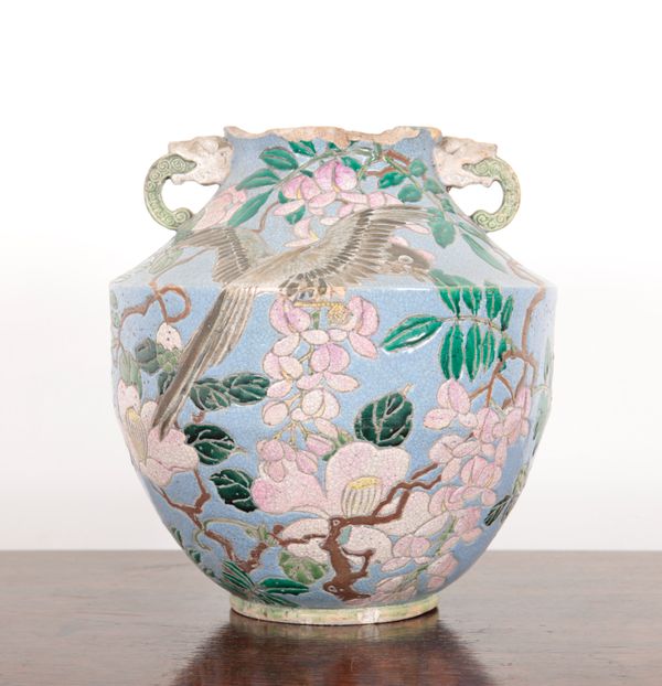 A CHINESE POTTERY VASE