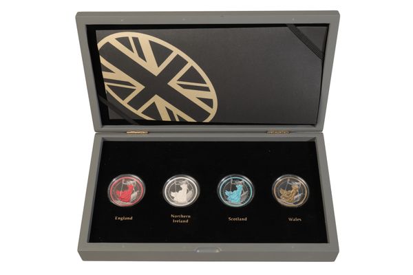 A 2020 BRITANNIA INVESTMENT SILVER PROOF FOUR COIN PRESTIGE SET