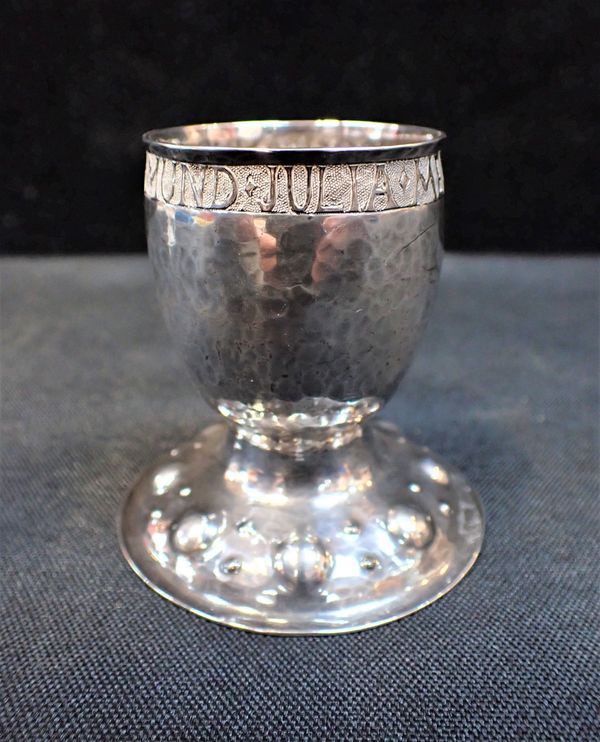 SILVER CHRISTENING EGG CUP