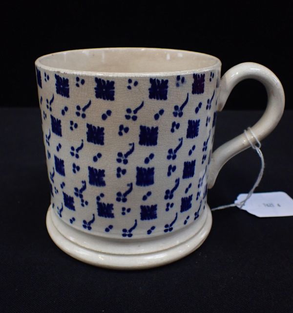 A VICTORIAN SPONGEWARE MUG