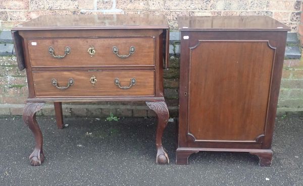 A GEORGE III STYLE MAHOGANY LOWBOY