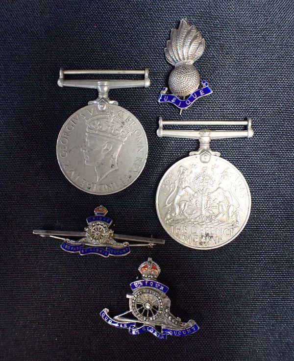 TWO ROYAL ARTILLERY 'SWEETHEART' BROOCHES, A ROYAL ENGINEERS BROOCH