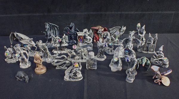 A COLLECTION OF 'THE MAGIC OF THE CRYSTAL'  FIGURINES