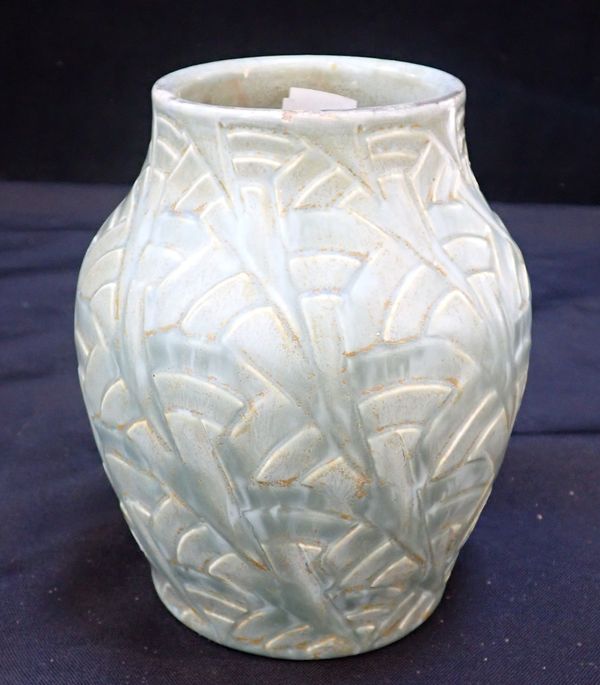 AN ART DECO POTTERY VASE