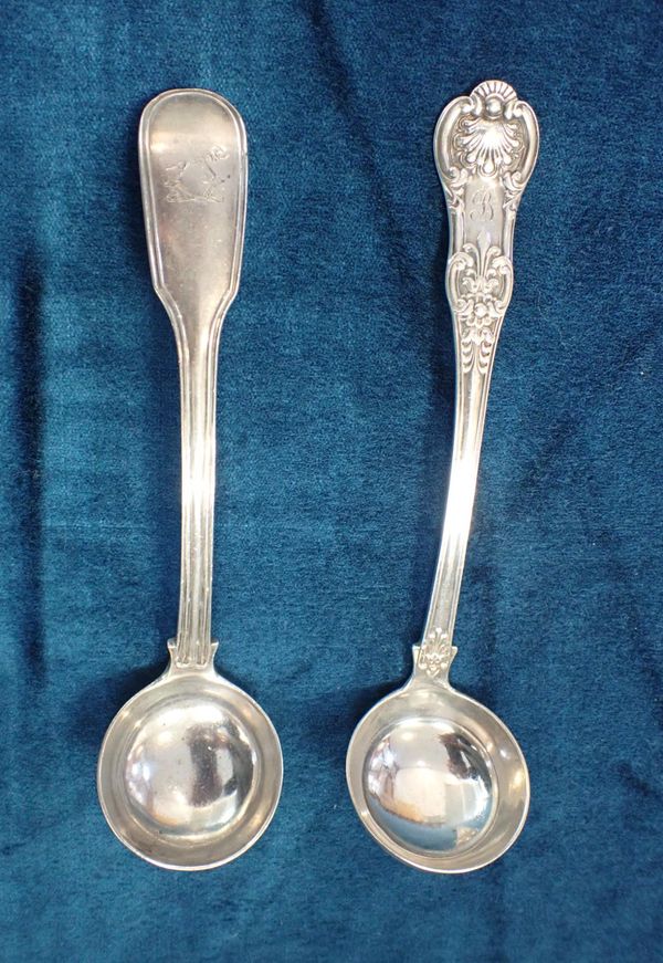 WILLIAM IV SILVER CREAM LADLE GLASGOW 1833