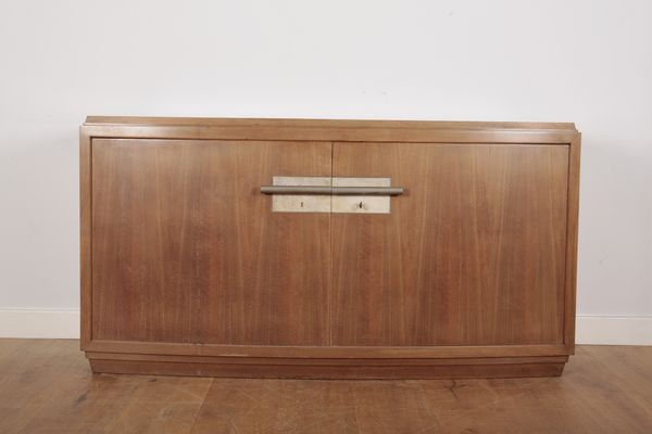 AN ART DECO WALNUT SIDEBOARD BY DOMINIQUE OF PARIS