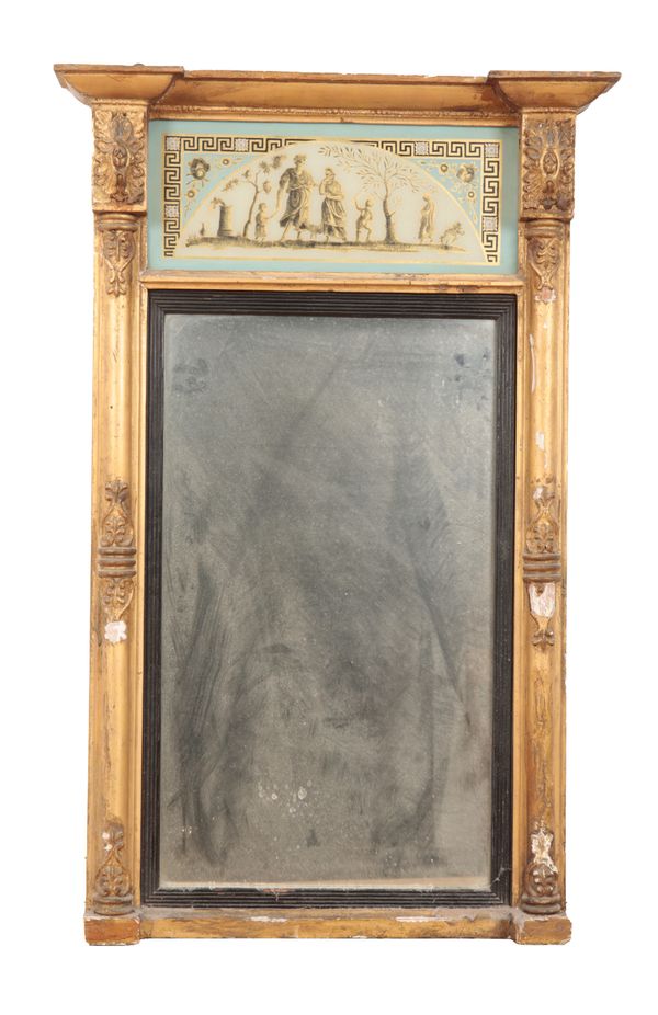 A REGENCY GILTWOOD PIER MIRROR