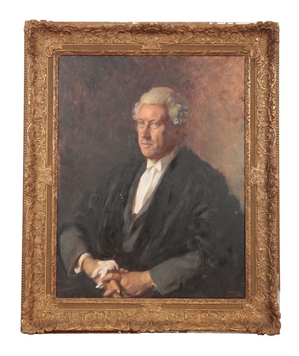 VICTOR HUME MOODY (1896-1990), Portrait of Roland Wakefield Russell, Deputy Town Clerk, Sidmouth