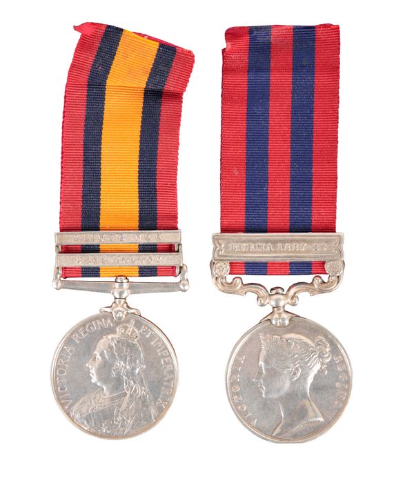 CAMPAIGN PAIR TO 1020 PTE W WILSON 2ND BN LEIC R