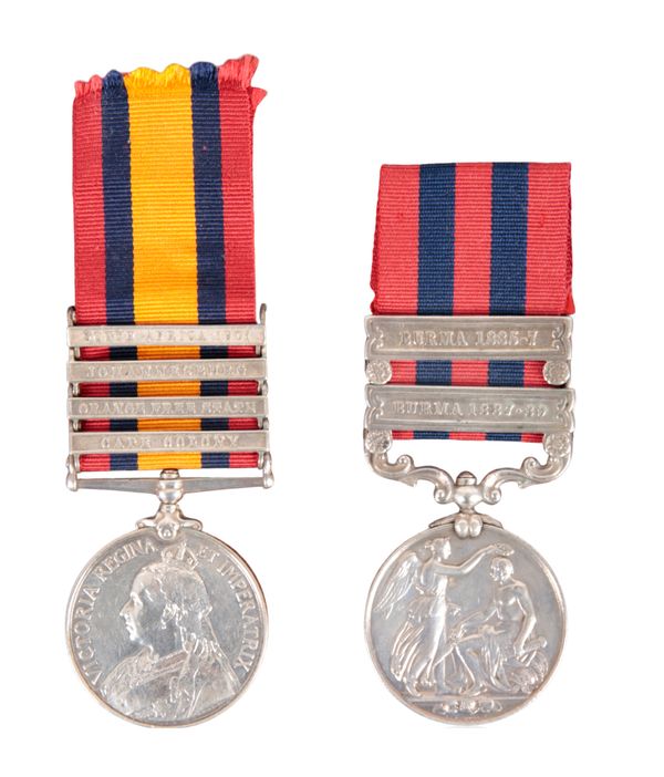 CAMPAIGN PAIR TO 855 PTE D VETHERCOTT 2ND BN S WALES BORD