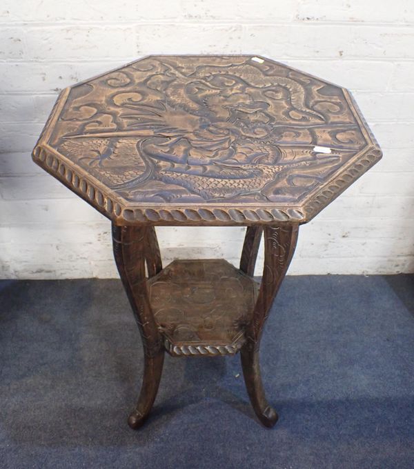 A JAPANESE OCTAGONAL TABLE, OF LIBERTY & Co TYPE