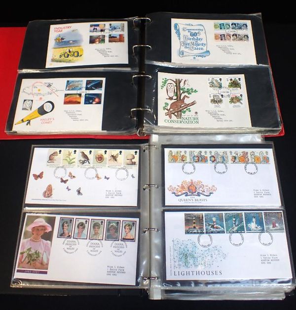 TWO ALBUMS OF 1ST DAY COVERS AND SOME INTERNATIONAL TELEGRAMS