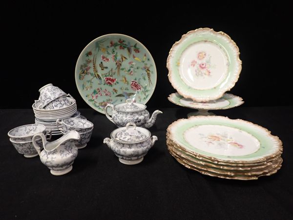 A CHINESE FAMILLE  ROSE PLATE