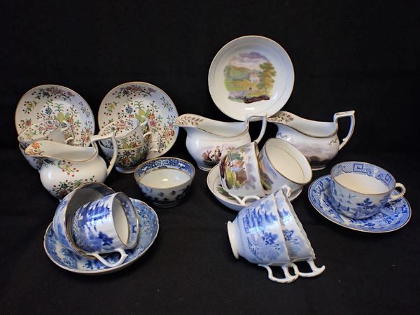 A COLLECTION OF EARLY 19TH CENTURY TEA WARES