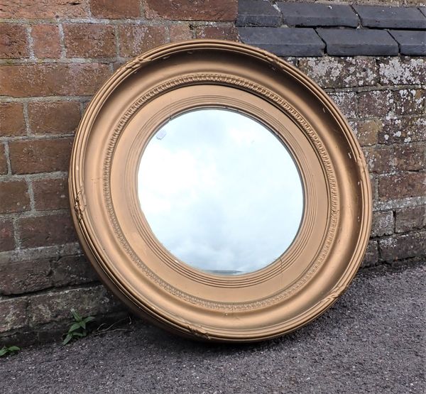 A 19TH CENTURY CONVEX MIRROR