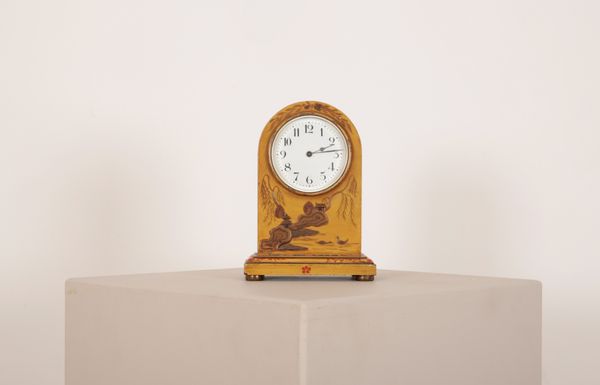 A FRENCH CHINOISERIE MANTEL CLOCK