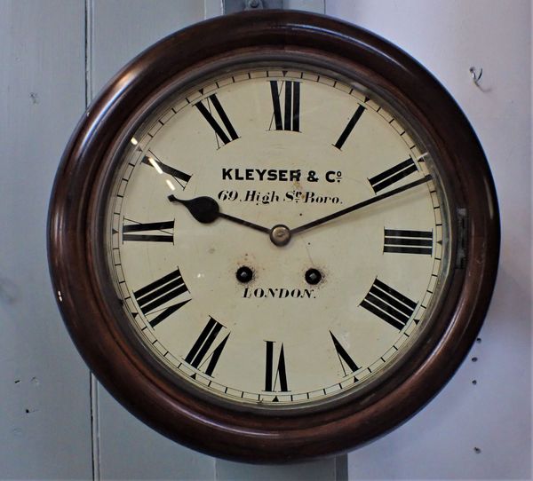 A VICTORIAN DIAL CLOCK