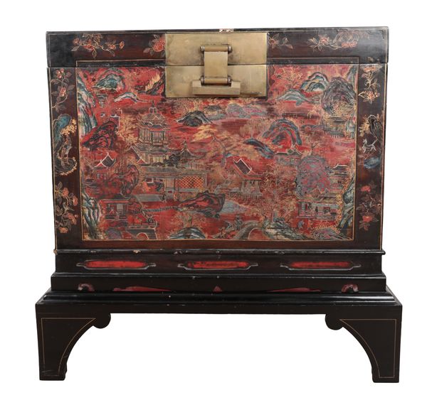 Sold by PT Sale to G. Schwinge - A CHINESE EXPORT LACQUER COFFER