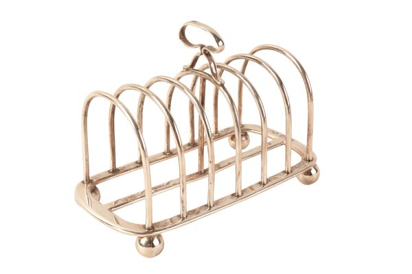 EDWARD VII SILVER SIX DIVISION TOASTRACK