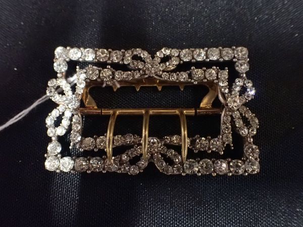 A 19TH CENTURY PASTE BUCKLE