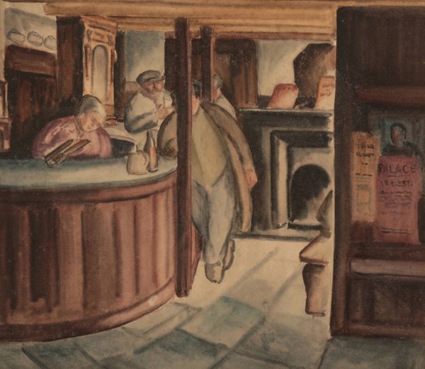 *ELSIE BARLING (1883-1976) 'Pub interior, Corfe Castle, Dorset'