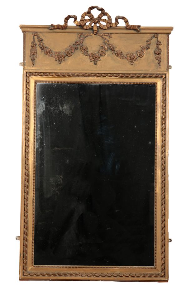 A GEORGE III STYLE GILTWOOD PIER MIRROR