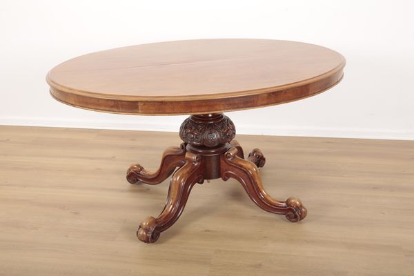 A VICTORIAN  MAHOGANY BREAKFAST TABLE