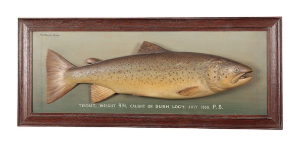 P.D.MALLOCH OF PERTH: A PLASTER CAST OF A BROWN TROUT