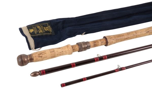 A HARDY GRAPHITE THREE PIECE SALMON FLY ROD DELUXE