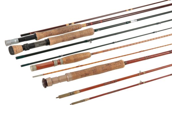 A HARDY FIBERLITE PERFECTION TWO PIECE TROUT FLY ROD