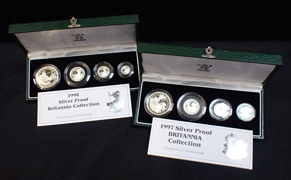 ROYAL MINT: A 1997 SILVER PROOF BRITANNIA COIN COLLECTION