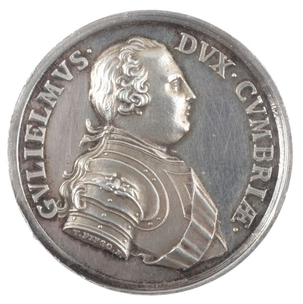 A GEORGE II SILVER MEDAL