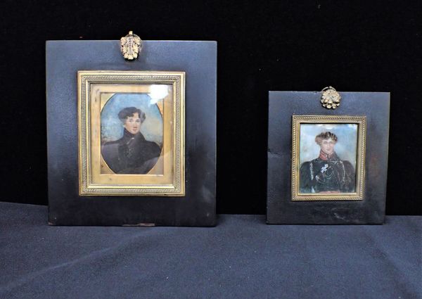 TWO EARLY 19TH CENTURY MINIATURES, OF THE SAME MALE SITTER