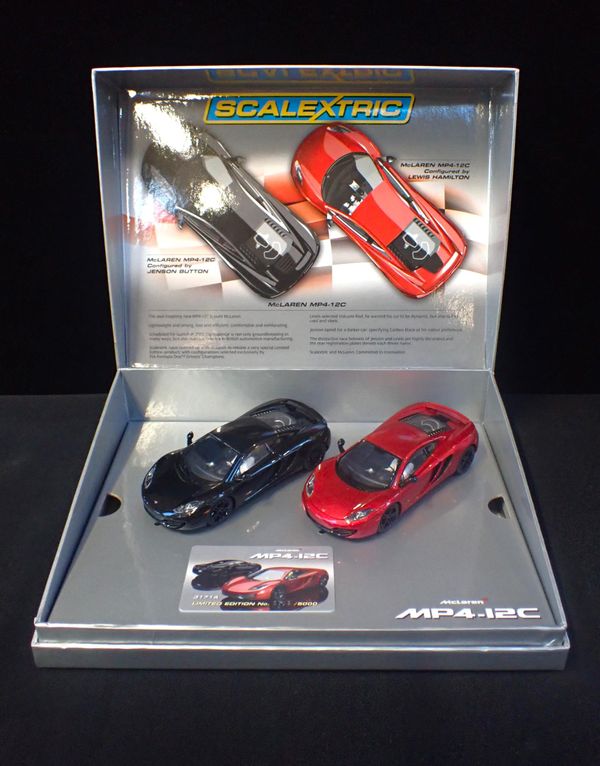 A SCALEXTRIC MCLAREN MP4-12C TWO CAR SET