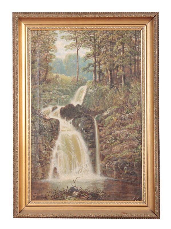 EDWARD PRIESTLEY (ENGLISH, 19TH CENTURY) 'Rydal Upper Falls, Cumberland'