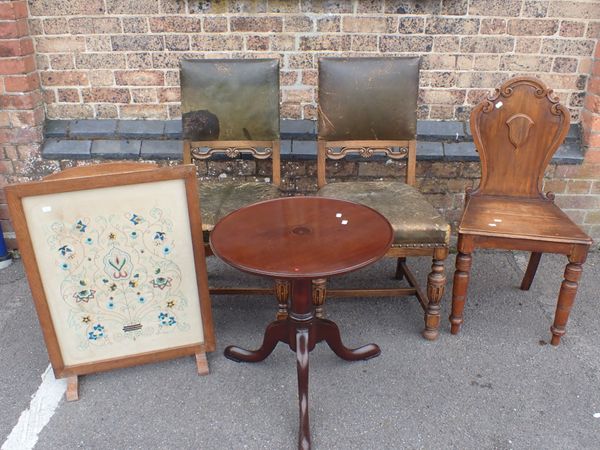 A GEORGE III MAHOGANY CIRCULAR TRIPOD TABLE