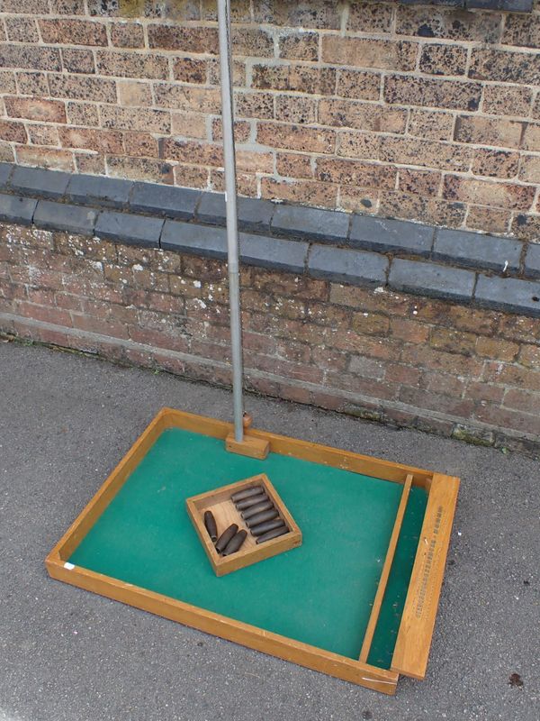 A  VINTAGE TABLE SKITTLES GAME