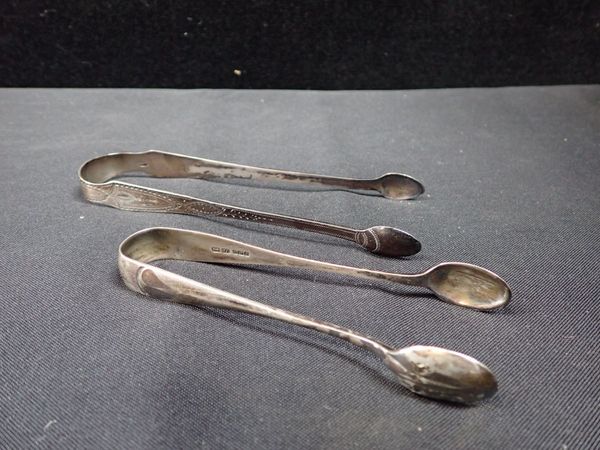 SILVER SUGAR TONGS