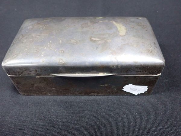 A SILVER COVERED BOX