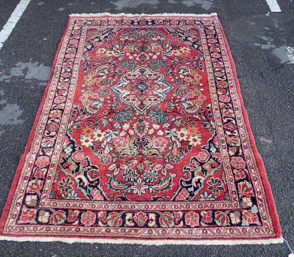 A HAMADAN RUG