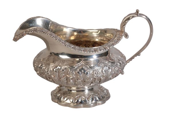 A GEORGE IV SILVER MILK JUG